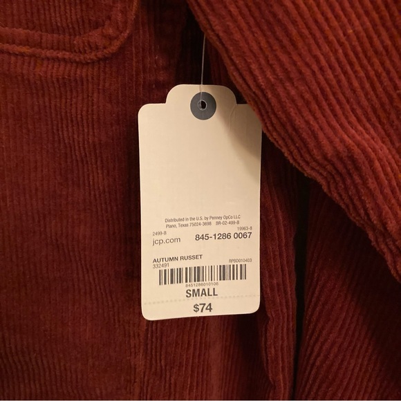 St Johns Bay Corduroy Shirt Jacket Preppy Winter Long Sleeve Boyfriend Shacket - Picture 11 of 17